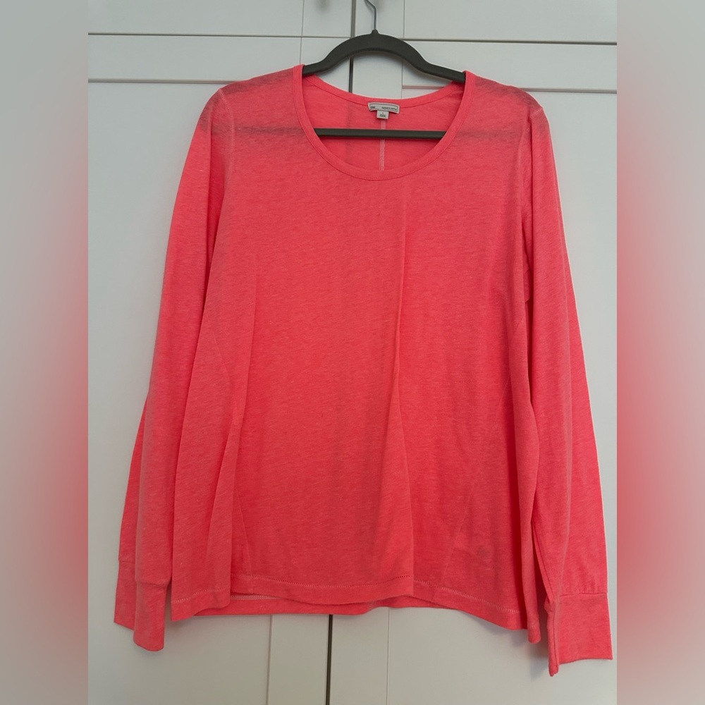 Gap Long Sleeve Top Size Large Color Pink